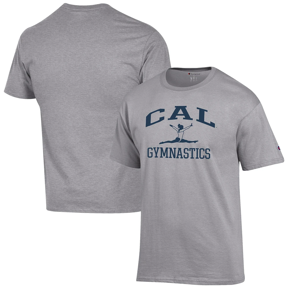 Men's Champion Gray Cal Bears Gymnastics Icon T-Shirt