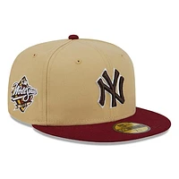 Men's New Era Vegas Gold/Cardinal New York Yankees 59FIFTY Fitted Hat