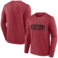 Men's Fanatics Cardinal Arizona Cardinals Big & Tall Wordmark Long Sleeve T-Shirt