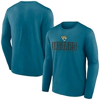 Men's Fanatics Teal Jacksonville Jaguars Big & Tall Wordmark Long Sleeve T-Shirt