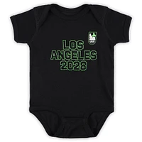 Newborn & Infant Black LA28 Neon Bodysuit