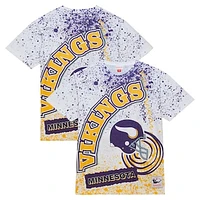 Men's Mitchell & Ness White Minnesota Vikings Team Burst Sublimated T-Shirt