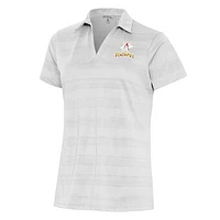 Women's Antigua White Albuquerque Isotopes Compass Polo