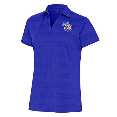 Women's Antigua Royal Iowa Cubs Compass Polo