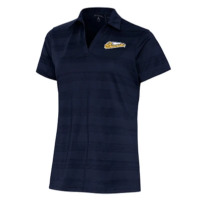 Women's Antigua Navy Montgomery Biscuits Compass Polo