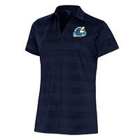 Women's Antigua Navy Myrtle Beach Pelicans Compass Polo