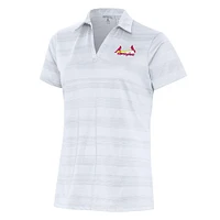 Women's Antigua White Springfield Cardinals Compass Polo