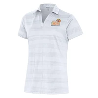 Women's Antigua White St. Lucie Mets Compass Polo