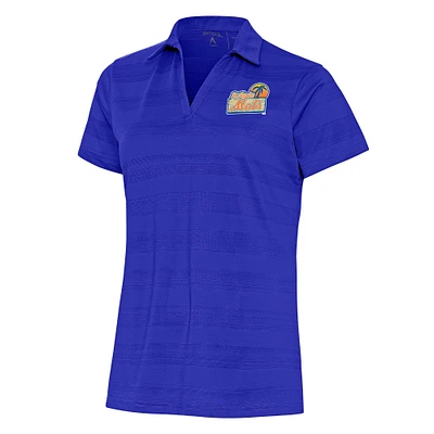 Women's Antigua Royal St. Lucie Mets Compass Polo