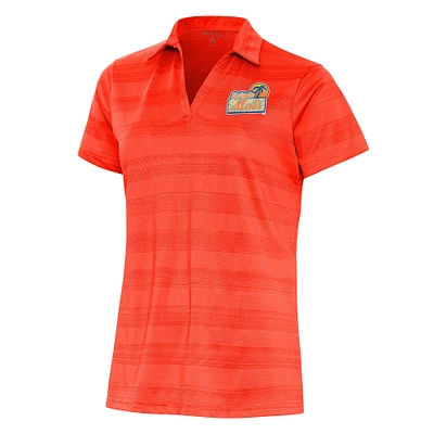 Women's Antigua Orange St. Lucie Mets Compass Polo