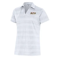Women's Antigua White Visalia Rawhide Compass Polo