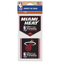 WinCraft Miami Heat 2023 Eastern Conference Champions 4" x 8" Two-Pack Perfect Cut Decal Set