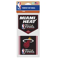 WinCraft Miami Heat 2023 Eastern Conference Champions 4" x 8" Two-Pack Perfect Cut Decal Set