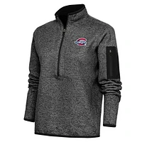 Women's Antigua Heather Greenville Drive Fortune Half-Zip Pullover Jacket