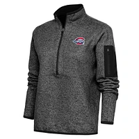 Women's Antigua Heather Greenville Drive Fortune Half-Zip Pullover Jacket