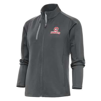 Women's Antigua  Pewter Chattanooga Lookouts Generation Full-Zip Jacket