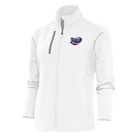 Women's Antigua  White Clearwater Threshers Generation Full-Zip Jacket