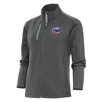 Women's Antigua  Pewter Clearwater Threshers Generation Full-Zip Jacket