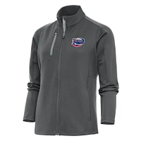 Women's Antigua  Pewter Clearwater Threshers Generation Full-Zip Jacket