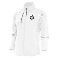 Women's Antigua  White Columbia Fireflies Generation Full-Zip Jacket
