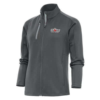 Women's Antigua  Pewter Fort Wayne TinCaps Generation Full-Zip Jacket