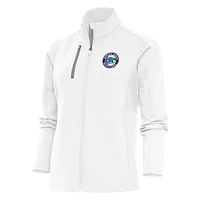 Women's Antigua  White Jersey Shore BlueClaws Generation Full-Zip Jacket
