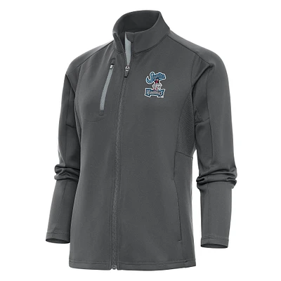 Women's Antigua  Pewter Jupiter Hammerheads Generation Full-Zip Jacket