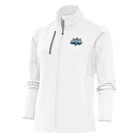Women's Antigua  White Lake County Captains Generation Full-Zip Jacket
