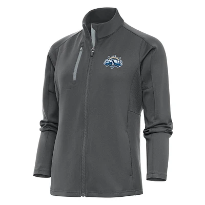 Women's Antigua  Pewter Lake County Captains Generation Full-Zip Jacket
