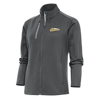 Women's Antigua  Pewter Montgomery Biscuits Generation Full-Zip Jacket
