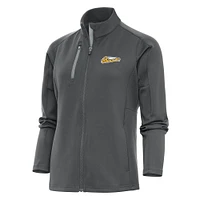 Women's Antigua  Pewter Montgomery Biscuits Generation Full-Zip Jacket