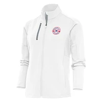 Women's Antigua  White Nashville Sounds Generation Full-Zip Jacket