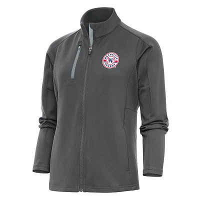 Women's Antigua  Pewter Nashville Sounds Generation Full-Zip Jacket