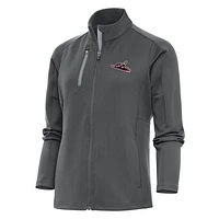 Women's Antigua  Pewter Richmond Flying Squirrels Generation Full-Zip Jacket