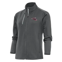 Women's Antigua  Pewter Richmond Flying Squirrels Generation Full-Zip Jacket