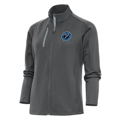 Women's Antigua  Pewter Sugar Land Space Cowboys Generation Full-Zip Jacket