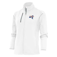 Women's Antigua  White Syracuse Mets Generation Full-Zip Jacket