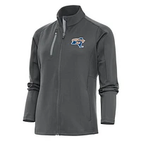 Women's Antigua  Pewter Syracuse Mets Generation Full-Zip Jacket
