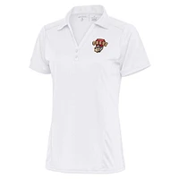 Women's Antigua White Altoona Curve Tribute Polo