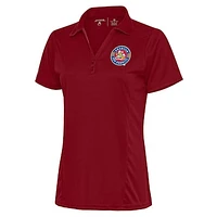 Women's Antigua Cardinal Amarillo Sod Poodles Tribute Polo