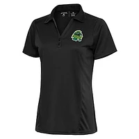 Women's Antigua Charcoal Eugene Emeralds Tribute Polo