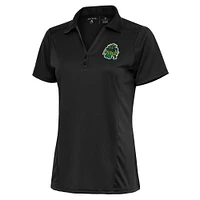Women's Antigua Charcoal Eugene Emeralds Tribute Polo