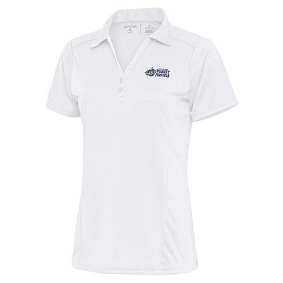 Women's Antigua White Fort Myers Mighty Mussels Tribute Polo
