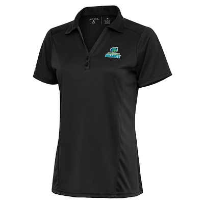 Women's Antigua Charcoal Lynchburg Hillcats Tribute Polo