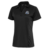 Women's Antigua Charcoal Midland Rockhounds Tribute Polo