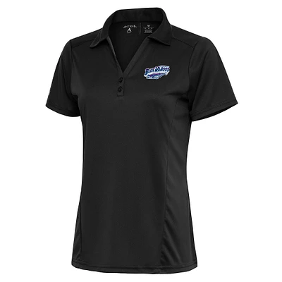 Women's Antigua Charcoal Pensacola Blue Wahoos Tribute Polo