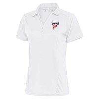 Women's Antigua White Portland Sea Dogs Tribute Polo