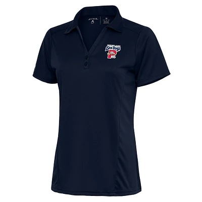 Women's Antigua Navy Portland Sea Dogs Tribute Polo