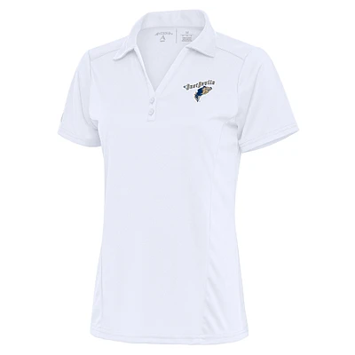 Women's Antigua White Tri-City Dust Devils Tribute Polo