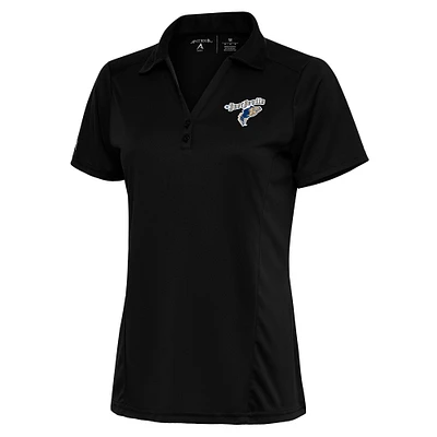 Women's Antigua Black Tri-City Dust Devils Tribute Polo